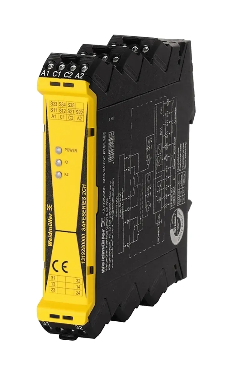 Produktfoto 1 von Weidmuller SCS Sicherheitsrelais, 24V dc
