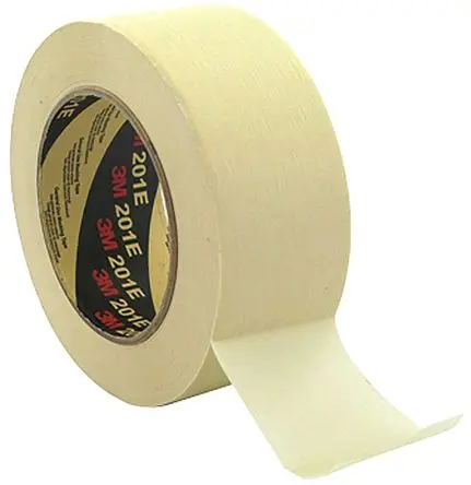 Produktfoto 1 von 3M 201E 201 Papier Abdeckband Beige, Stärke 0.13 mm Gummi-Kleber 36mm x 50 m