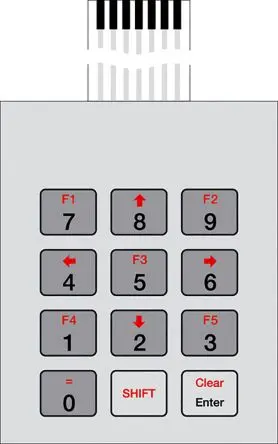Produktfoto 1 von Bopla Membrantastenfeld (Telefon) 12-Tasten Leitfähiges Silber Membranbetätigung Matrix IP65