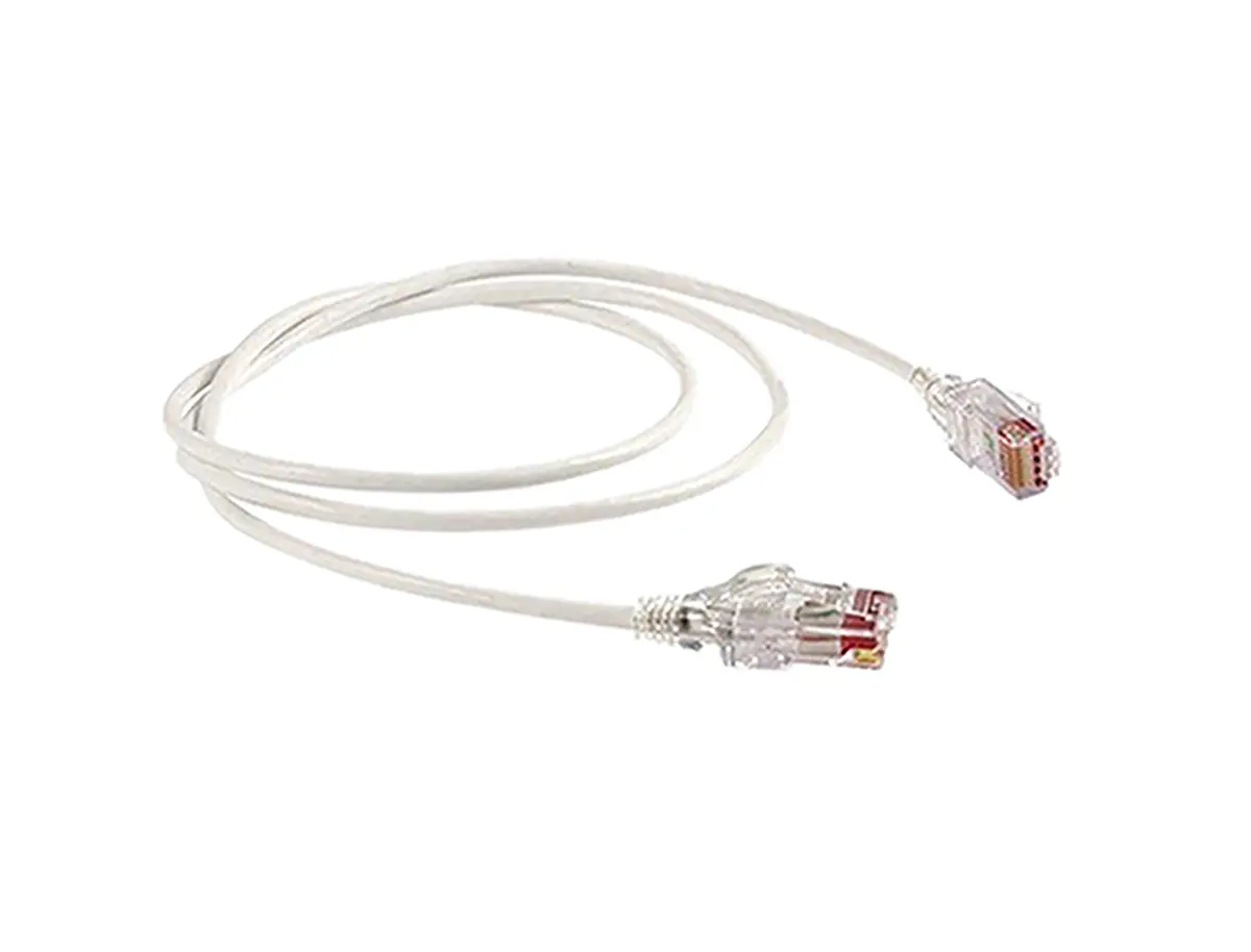 Produktfoto 1 von HellermannTyton Connectivity Kat. 6 Ethernet-Kabel, 3 m, Weiß Ungeschirmt Ungeschirmt, Aussen ø 3.8 mm Außen-ø ,
