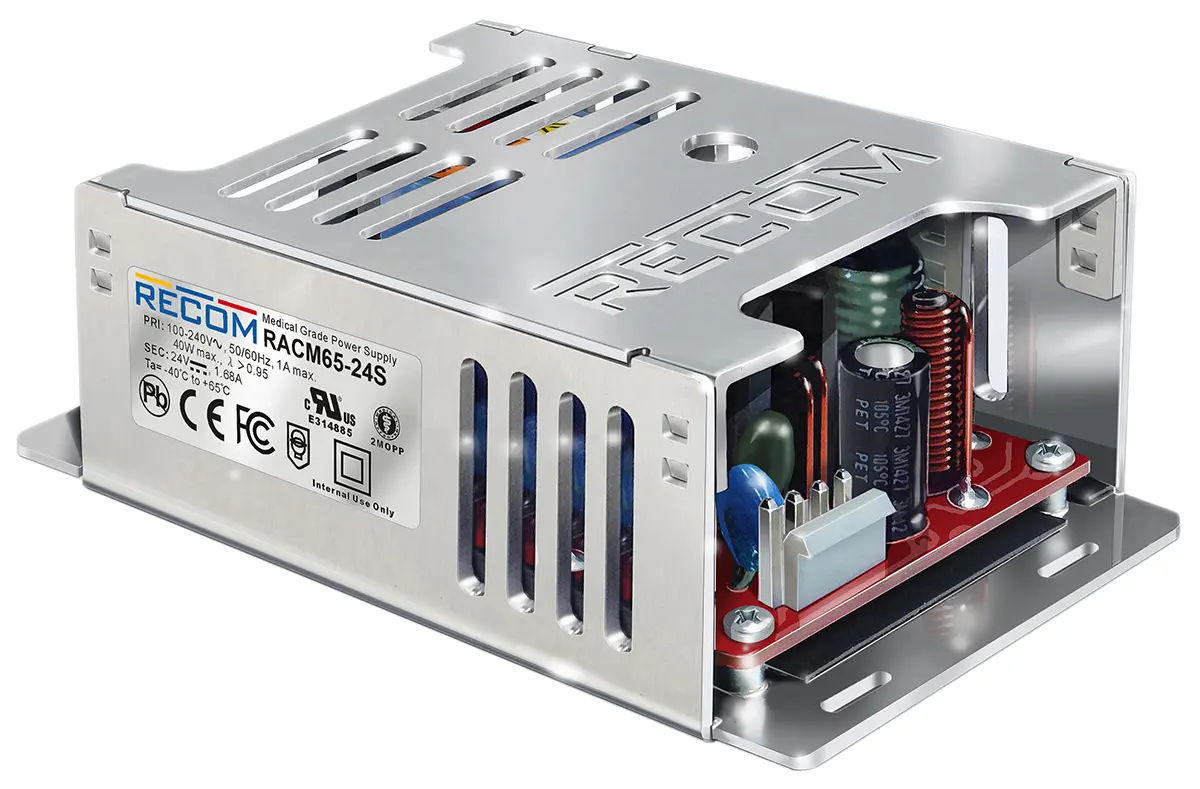 Produktfoto 1 von Recom RACM65 Schaltnetzteil 1 48V 0.15 W, Fahrgestell 264V