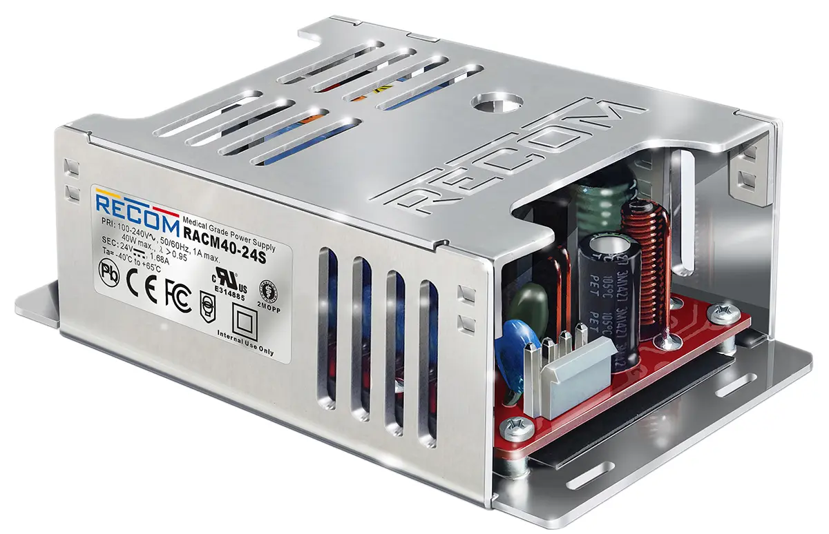 Produktfoto 1 von Recom RACM40 Schaltnetzteil 1 48V 0.15 W, Fahrgestell 264V