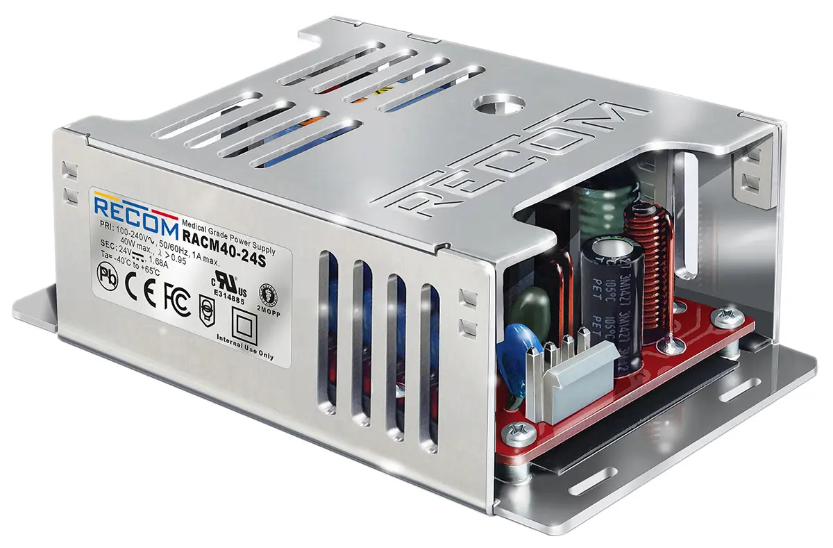 Produktfoto 1 von Recom RACM40 Schaltnetzteil 1 15V 40 W, Fahrgestell 264V
