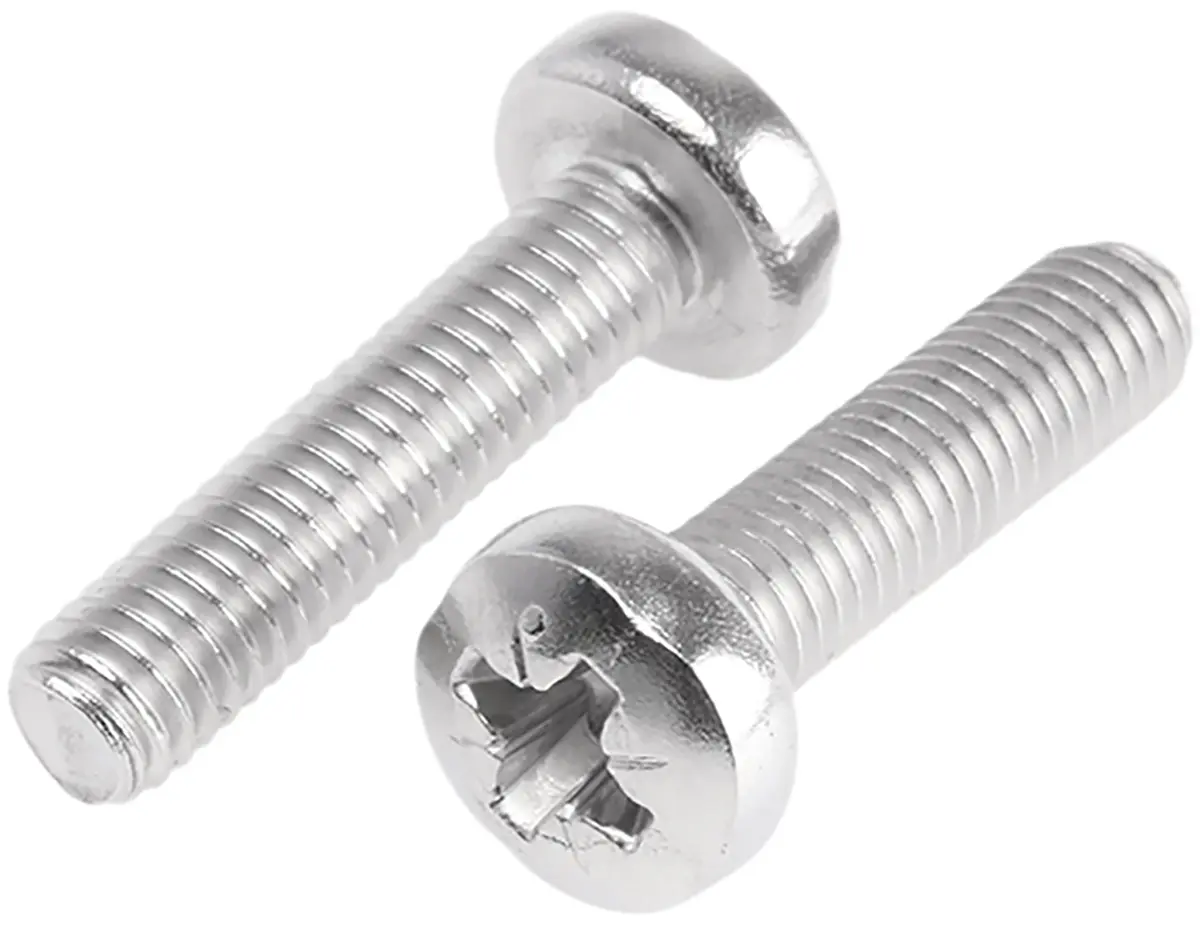 Produktfoto 1 von RS PRO Linsenkopf Pozidriv Schrauben A2, M6 x 60.0mm Edelstahl