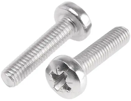 Produktfoto 1 von RS PRO Flachrund Pozidriv Maschinenschraube Edelstahl glatt 30.0 mm M6