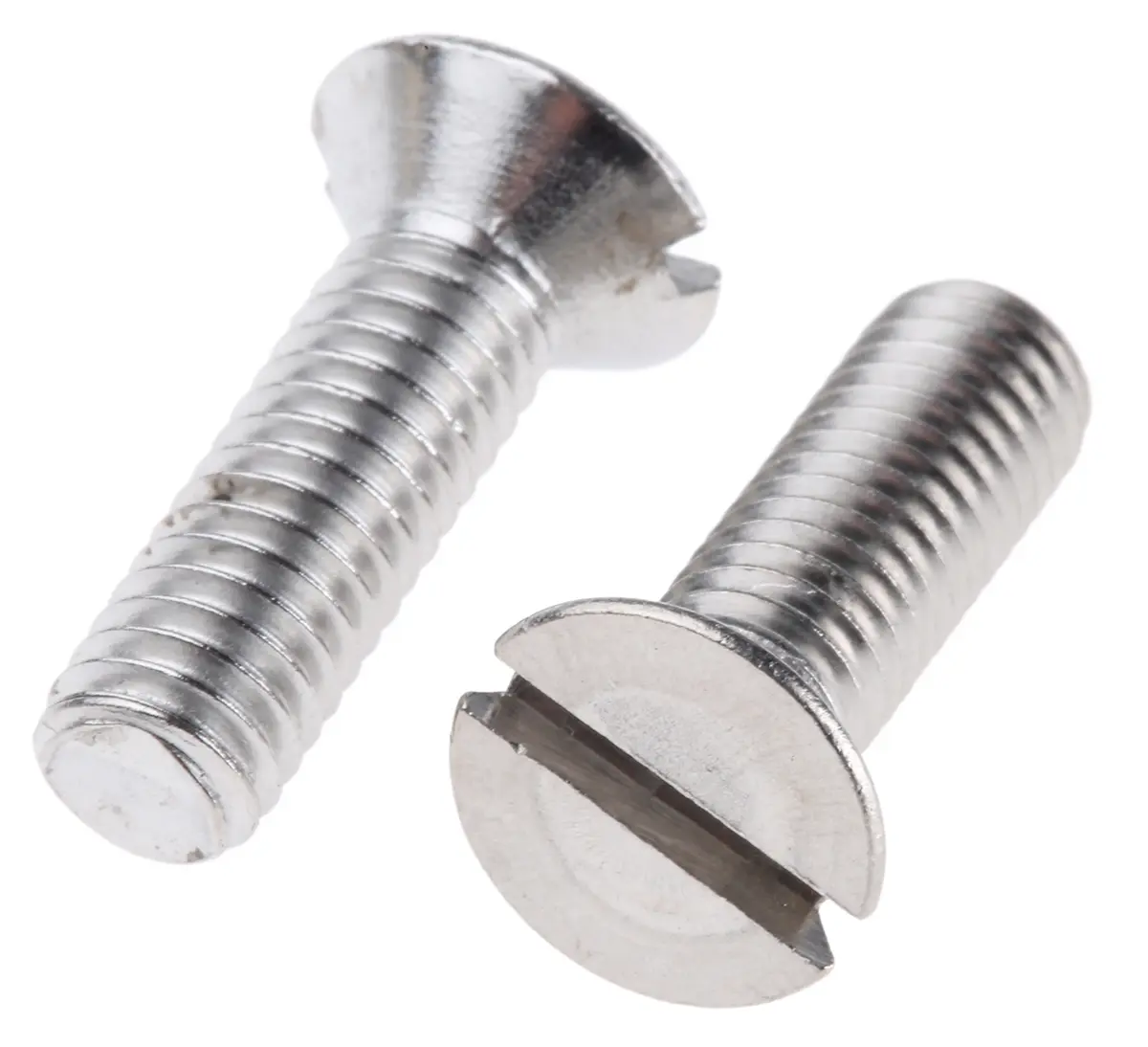 Produktfoto 1 von RS PRO Senkkopf Schlitz Schrauben A2, M8 x 20.0mm Edelstahl