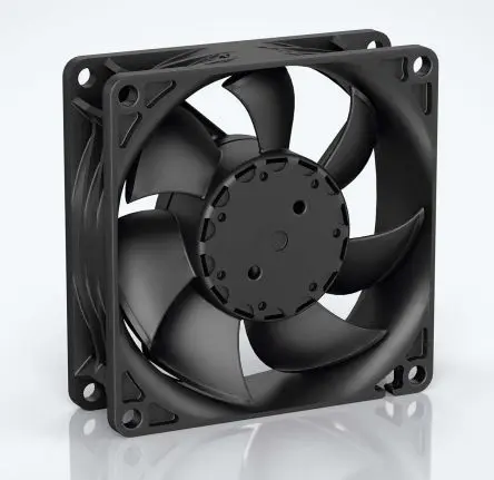 Produktfoto 1 von ebm-papst 8450 Axiallüfter, Kugel, 24V dc / 6.8 W 0.12 A, 6200 U/min, 117 m³/h IP20 80 mm 25.4mm 25.4 mm