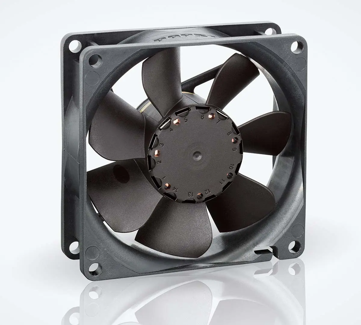 Produktfoto 1 von ebm-papst 8400 N DC-Axiallüfter, Kugellager, 24 V dc / 2.4W, 80 x 80 x 25mm, 3600U/min, 79m³/h