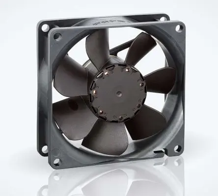 Produktfoto 1 von ebm-papst 8400 N Axiallüfter, Kugel, 24V dc / 2.4 W 0.12 A, 3600 U/min, 79 m³/h IP68 80 mm 25mm 25 mm