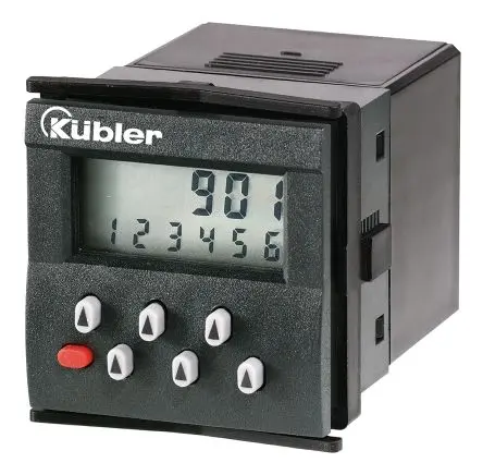Produktfoto 1 von Kübler CODIX 901 Zähler Aufwärts Zähler LCD 6-stellig 3.6V, Impuls, max. 30 Hz