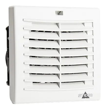 STEGO Filter Fan Plus FPI AC Filterlüfter, 43 dBA, 115V ac, 11W, 16 m³/h, IP54 120 mm 120 mm
