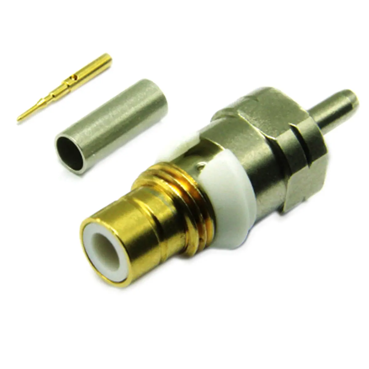 Produktfoto 1 von Interface Connectors Stecker Koaxialsteckverbinder Typ 43-Steckverbinder, Kabel, für RG179-Kabel, 75 Ω Crimpbefestigung,