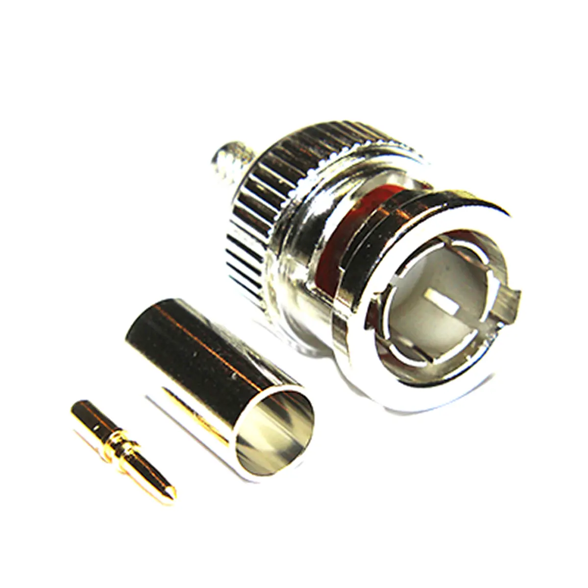 Produktfoto 1 von COAX Connectors BNC Stecker Koaxialsteckverbinder BNC-Steckverbinder, Kabel, 75 Ω Crimpbefestigung, Standard, Gerade