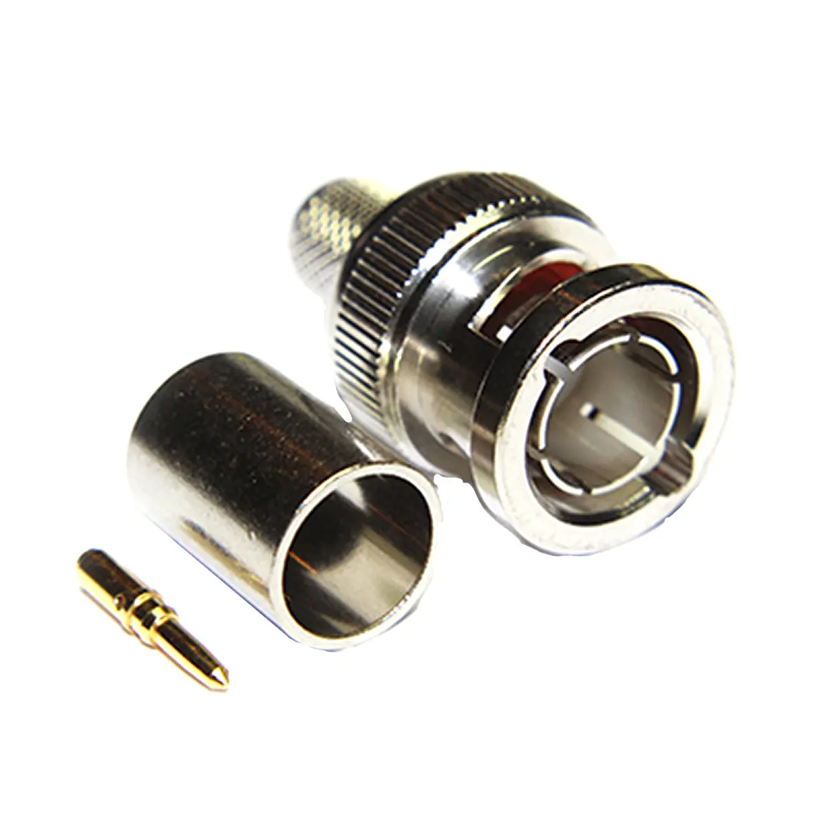 Produktfoto 1 von COAX Connectors BNC Stecker Koaxialsteckverbinder BNC-Steckverbinder, Kabel, 75 Ω Crimpbefestigung, Standard, Gerade