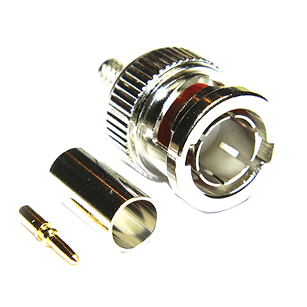 Produktfoto 1 von COAX Connectors BNC Stecker Koaxialsteckverbinder BNC-Steckverbinder, Kabel, für BELDEN 1855ENH, Draka 0,6,2,8 AF-Kabel,