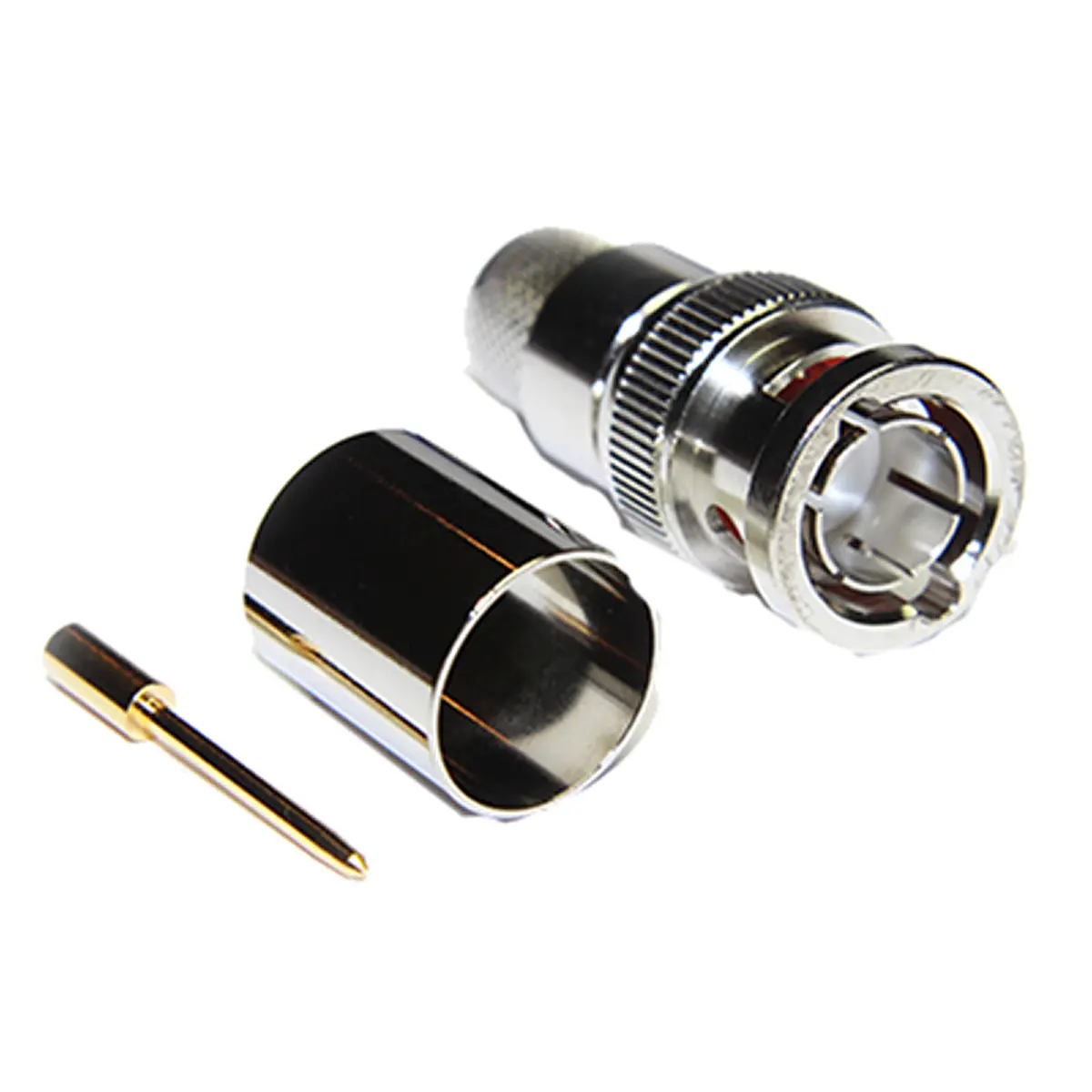 Produktfoto 1 von COAX Connectors BNC Stecker Koaxialsteckverbinder BNC-Steckverbinder, Kabel, 75 Ω Crimpbefestigung, Standard, Gerade