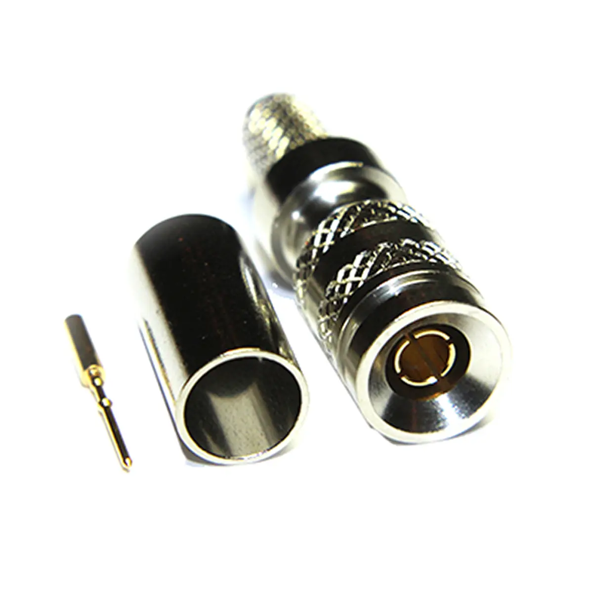 Produktfoto 1 von COAX Connectors Stecker Koaxialsteckverbinder 1.0/2.3-Steckverbinder, Kabel, für BELDEN 1855ENH, Conducfil 9890, Draka