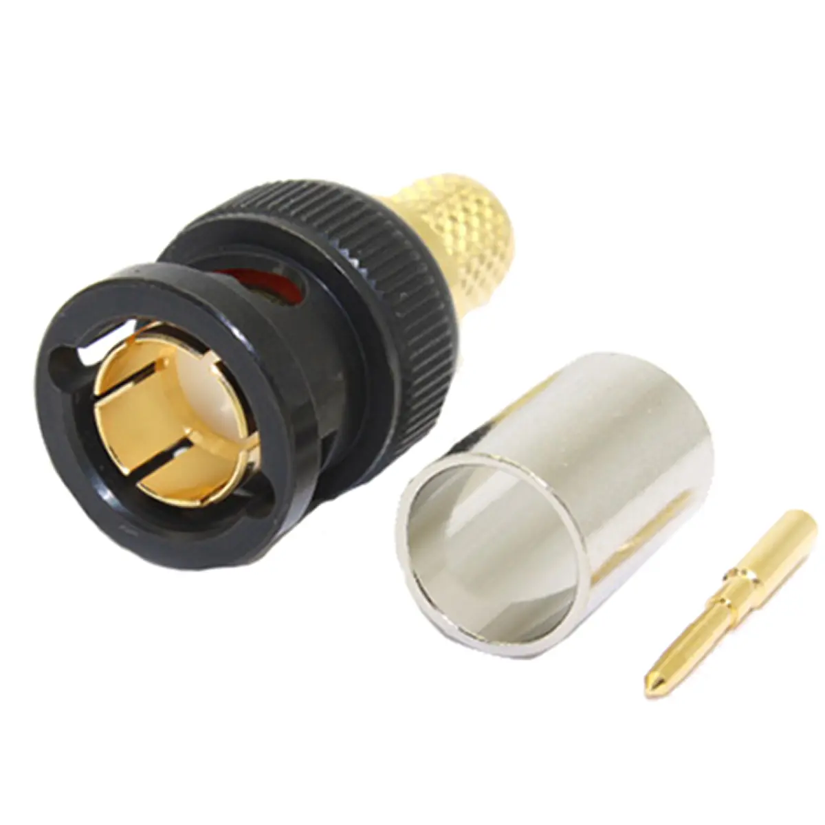 Produktfoto 1 von COAX Connectors BNC Stecker Koaxialsteckverbinder BNC-Steckverbinder, Kabel, für BELDEN 1794A-Kabel, 75 Ω