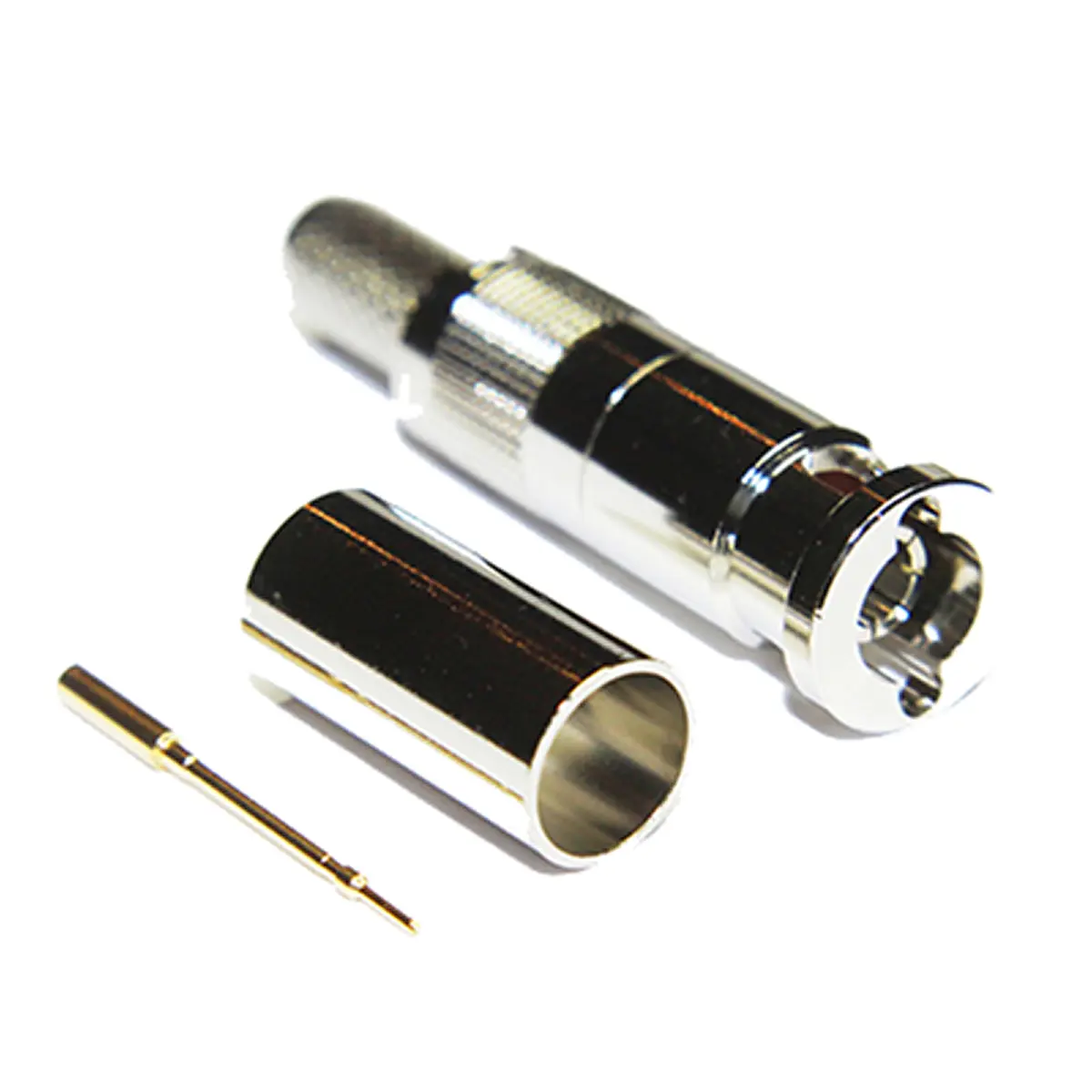 Produktfoto 1 von COAX Connectors BNC Stecker Koaxialsteckverbinder Micro-BNC-Steckverbinder, Kabel, 75 Ω Crimpbefestigung, Standard,