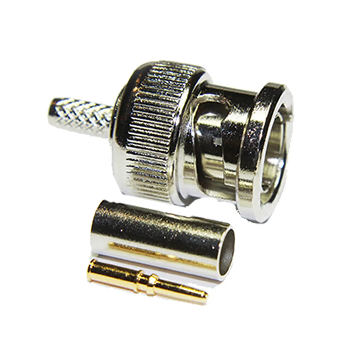 Produktfoto 1 von Interface Connectors BNC Stecker Koaxialsteckverbinder BNC-Steckverbinder, Kabel, 75 Ω Crimpbefestigung, Standard,