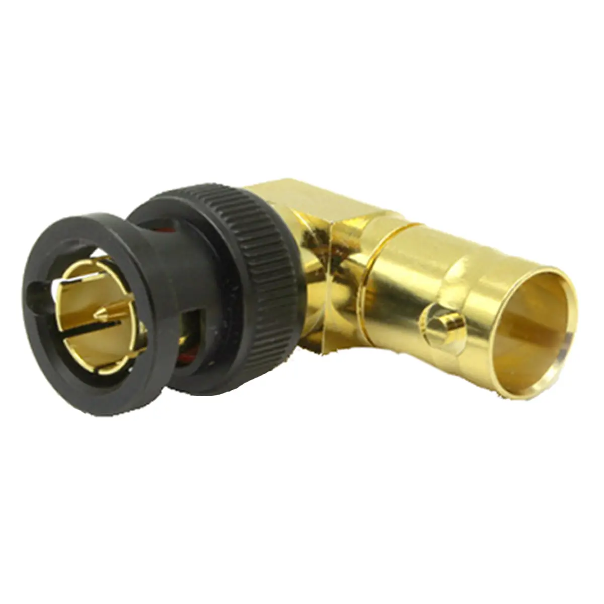 Produktfoto 1 von COAX Connectors Koaxadapter, 75 Ω, gewinkelt, 6 GHz Buchse Buchse, Koaxial RA