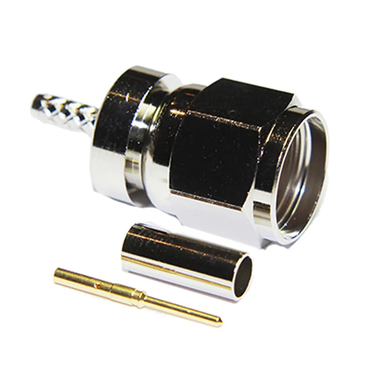 Produktfoto 1 von COAX Connectors 15-005-36 Stecker Koaxialsteckverbinder F-Steckverbinder, Kabel, für RG179, RG187-Kabel, 75 Ω