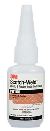 Produktfoto 1 von 3M Scotch-Weld PR100 Sekundenkleber Cyanacrylat Flüssig Klar, Flasche 50 g