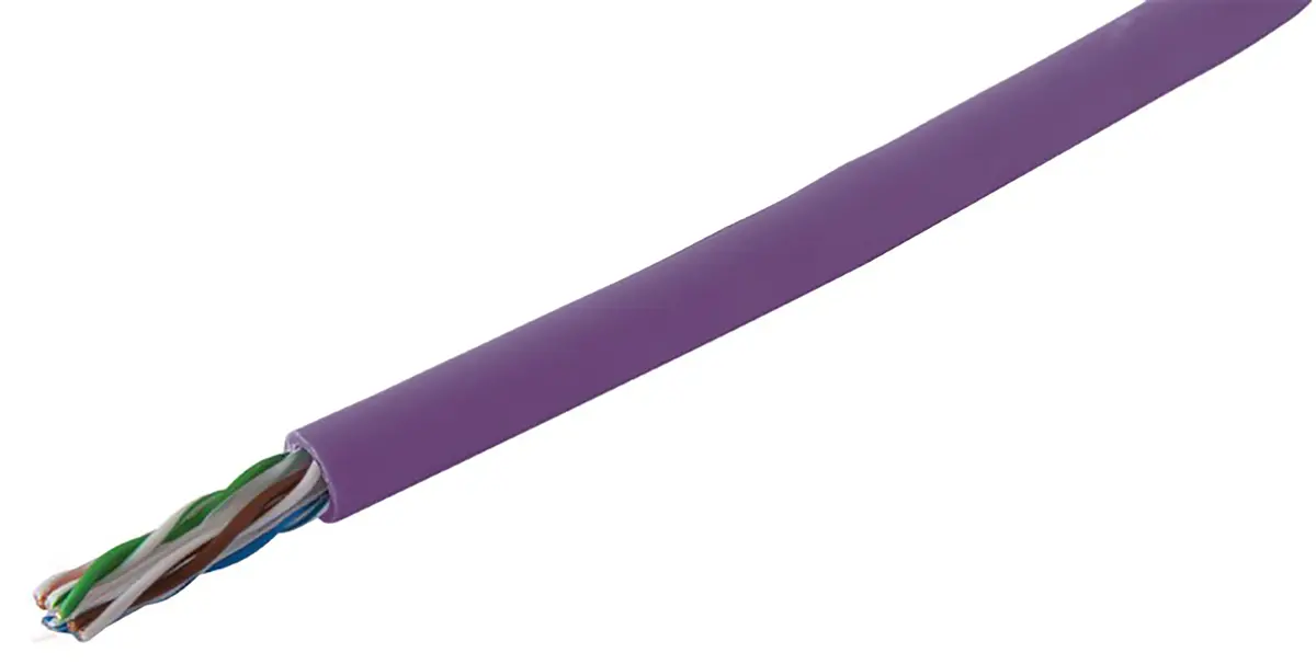 Produktfoto 1 von RS PRO Kat. 6 Ethernet-Kabel, 305 m, Violett U/UTP, Polyvinylchlorid