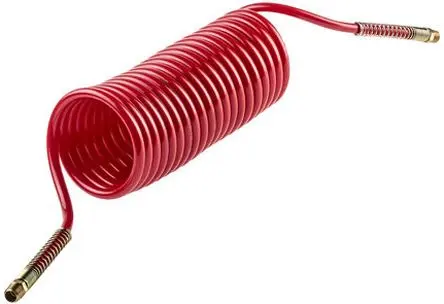 Produktfoto 1 von RS PRO 3.5 m Polyamid Spiralschlauch Rot, Innen-Ø 8 mm, 15 bar 80 °C -40 °C