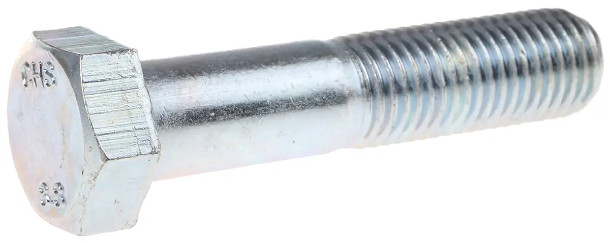 Produktfoto 1 von RS PRO M12 x 1.75 mm Sechskantschraube, Stahl Glanzzink, DIN 931