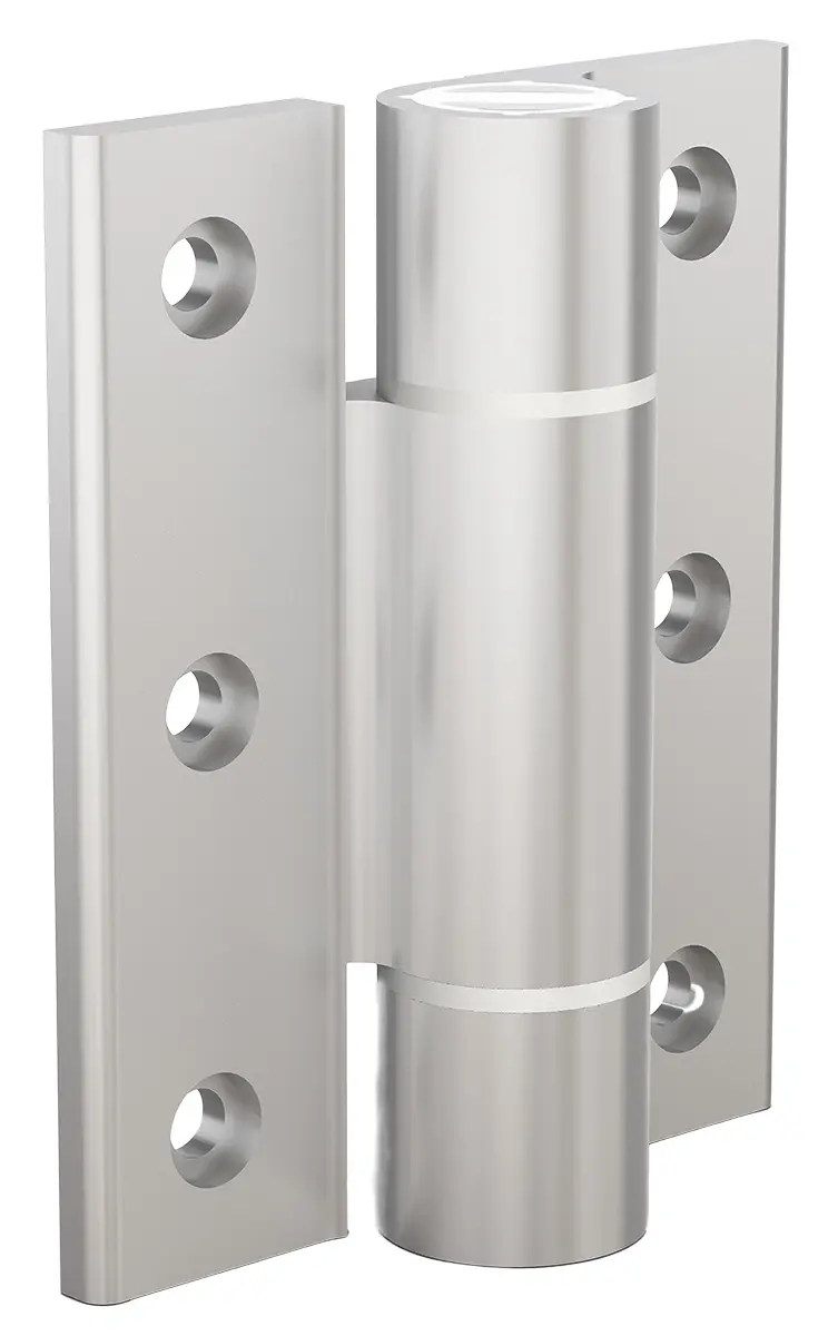 Produktfoto 1 von Pinet Aluminiumlegierung 6082 T5 Scharnier Freischwingend Federbelastet Schraubbefestigung Freischwingend, 5.5 mm x 82.5