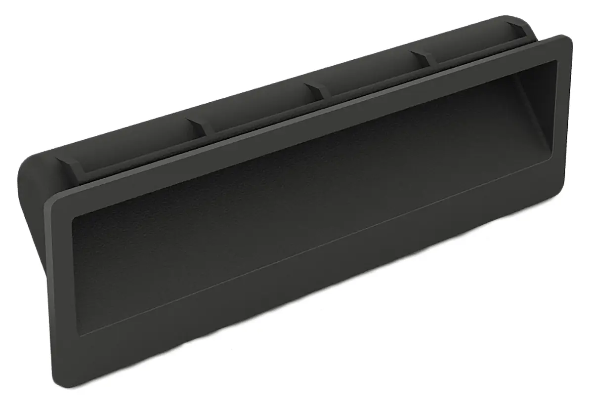 Produktfoto 1 von Pinet Matt Schwarz Kunststoff Griff, L 140 mm H 30 mm B 36 mm