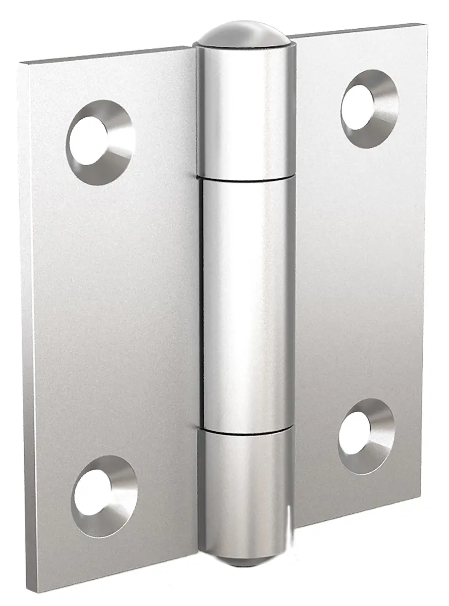 Produktfoto 1 von Pinet Edelstahl 304 Scharnier Scharnier Zylinderförmig Schraubbefestigung Freischwingend, 2 mm x 50 mm x 50 mm