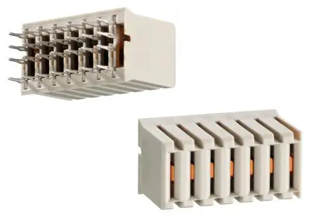 Produktfoto 1 von Fischer ERmet, 2 mm Backplane-Steckverbinder Universal Leistungsmodul, 7-polig Buchse, 4-reihig, Vertikal,