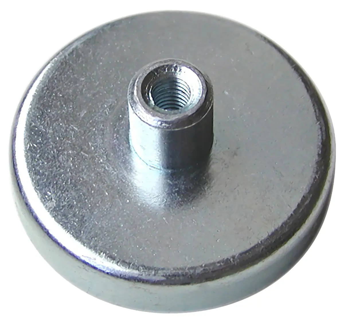 Produktfoto 1 von Eclipse Topf Magnet, Gewindebohrung, Ø 125 mm x 26 mm x 50 mm, Zugkraft 130 kg