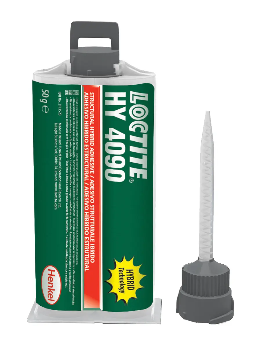 Produktfoto 1 von Loctite Loctite HY 4090 Sekundenkleber 2K-Cyanacrylat Gel Gelb, Weiß, Doppelkartusche 50 ml