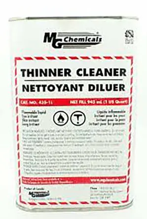 Produktfoto 1 von MG Chemicals 435 Thinner Aceton Schutzlack-Verdünner Klar, Zinn 1 L