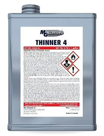 Produktfoto 1 von MG Chemicals 4354 Thinner 4 Acrylat, Urethan, Elektronik Schutzlack-Verdünner farblos, Zinn 1 L