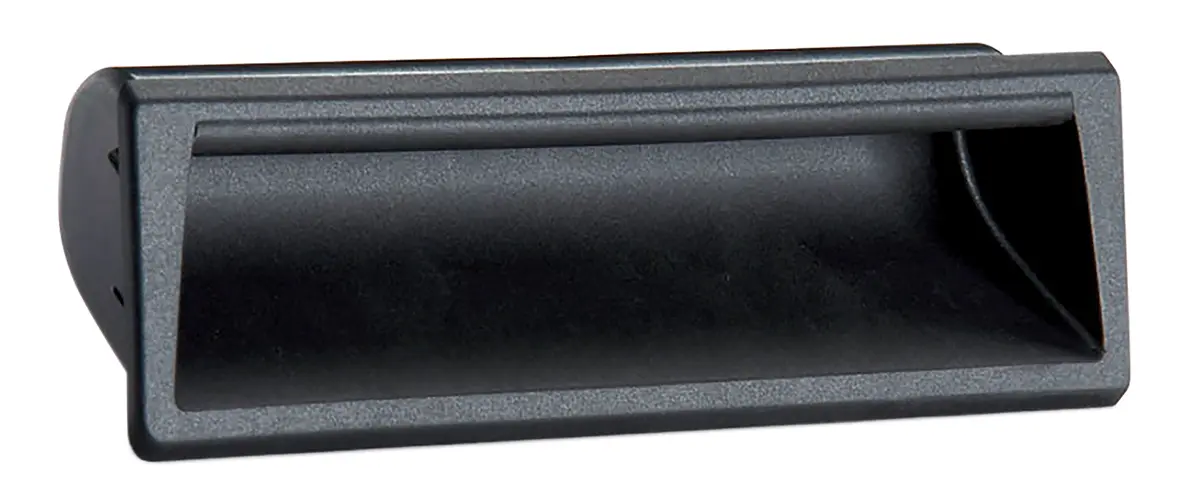 Produktfoto 1 von Elesa Matt Schwarz Kunststoff Griff, L 137 mm H 19 mm B 37 mm