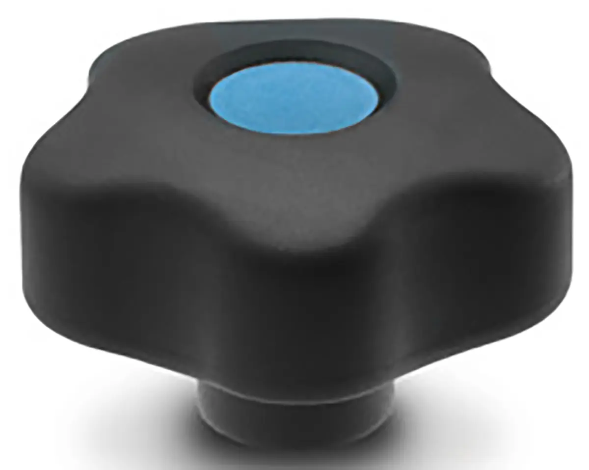 Produktfoto 1 von Elesa Feststellschraube Schwarz M10 Polypropylen x 13 mm Sechskant, mit Gewindebohrung Ø 53 mm