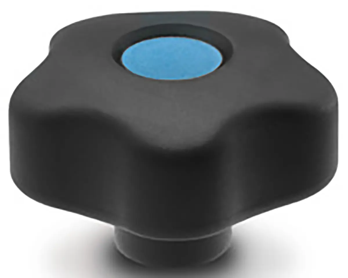 Produktfoto 1 von Elesa Feststellschraube Schwarz M8 Polypropylen x 13 mm Sechskant, mit Gewindebohrung Ø 53 mm