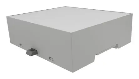 Produktfoto 1 von Italtronic DIN-Schienengehäuse, Geh.Mat. ABS 32.2 mm, Gehäusekit 90 mm, Grau, DIN-Hutschiene 106.2mm, Serie 6M XTS