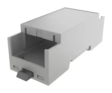 Produktfoto 1 von Italtronic DIN-Schienengehäuse, Geh.Mat. ABS 90 mm, Gehäusekit, Grau, DIN-Hutschiene, Serie Modulbox Compact