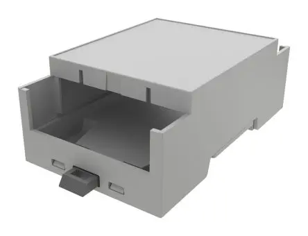 Produktfoto 1 von Italtronic DIN-Schienengehäuse, Geh.Mat. ABS 87.4 mm, DIN-Hutschiene 60.4 mm, Grau, DIN-Hutschiene 51.3mm, Serie