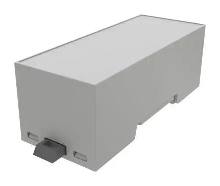 Produktfoto 1 von Italtronic DIN-Schienengehäuse, Geh.Mat. ABS 32.2 mm, Gehäusekit 90 mm, Grau, DIN-Hutschiene 36.1mm, Serie 2M XTS
