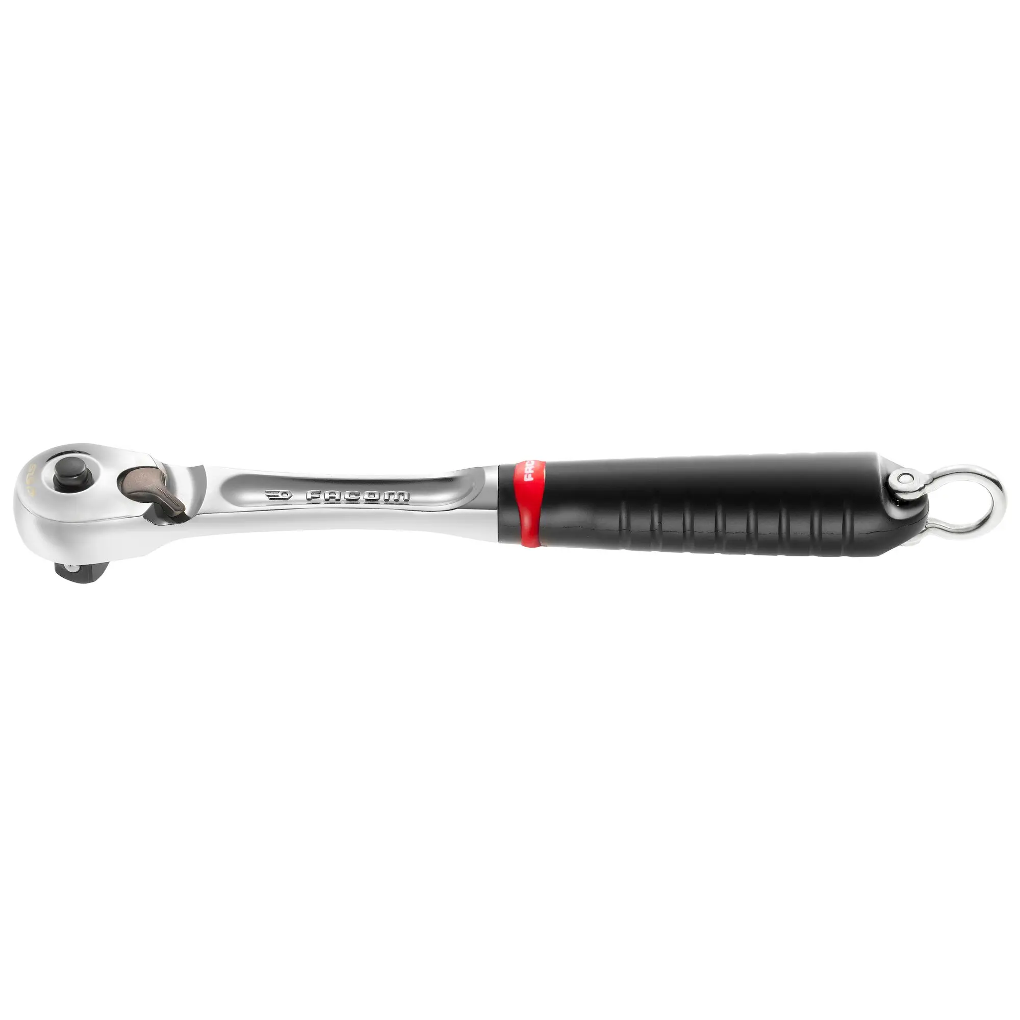 Produktfoto 1 von Facom SL.171SLS 1/2 in Ratsche Bi-Material, Elastomer Chrom Vanadium Stahl Höhensicher, Länge 262 mm