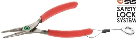 Produktfoto 1 von Facom Sicherungsringzange Gebogene Spitze 185mm 19 to 60 mm ESD-Sicherheit Höhensicher