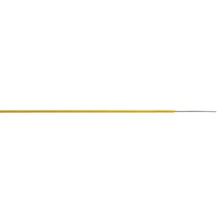 Produktfoto 1 von AXINDUS Einzeladerleitung 0,22 mm², 24 AWG 250m Gelb PTFE isoliert Ø 0.91mm