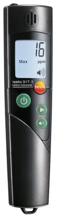 Produktfoto 1 von Testo 317-3 Gasdetektor für Kohlenmonoxid LCD-Hintergrundbeleuchtung 40μs ±10 %, Audits zur Wettervorhersage,