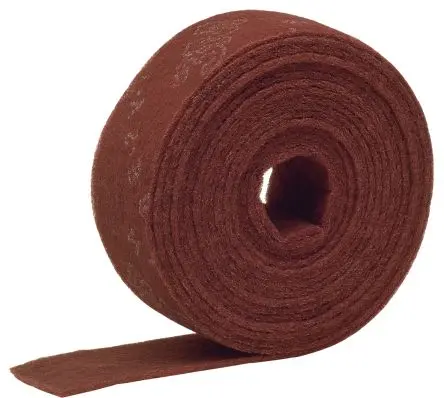 Produktfoto 1 von 3M Schleifvlies-Rolle, Aluminiumbeschichtet, Korngröße A, 25 m 100mm